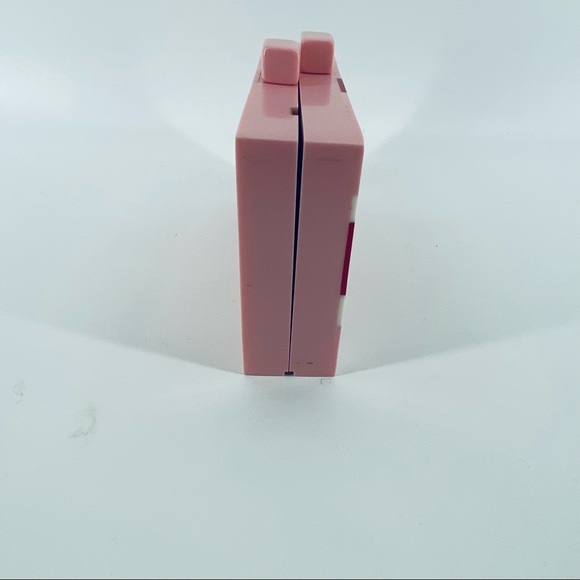 LULU Santa Hat Print Acrylic Box Purse With Crossbody Chain Pink OS NEW W/Tags - Picture 2 of 12